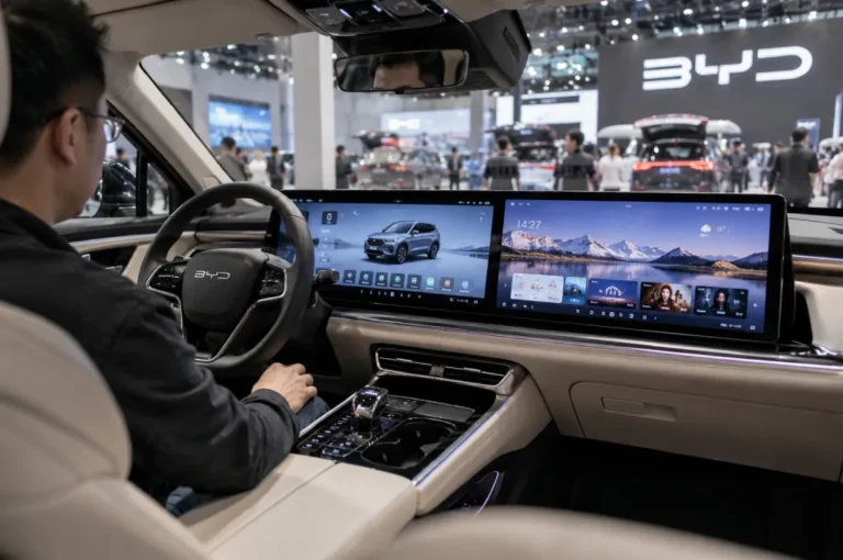 BYD’s New SUV: Two 30-Inch Screens Inside
