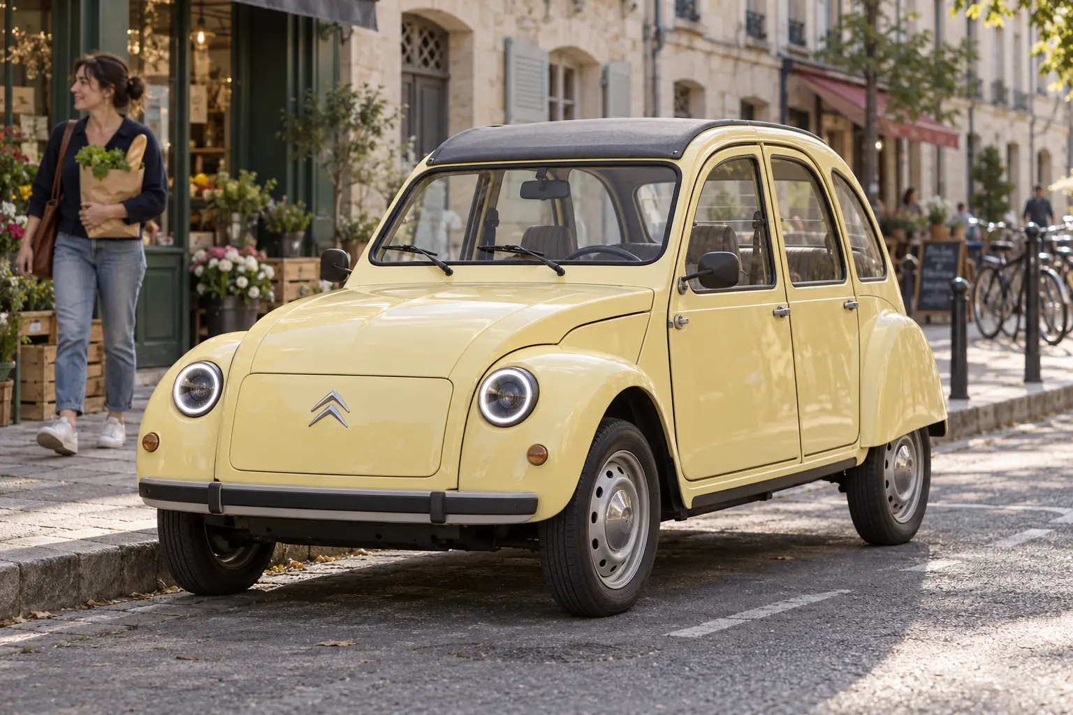electric cars - Citroen 2 CV Concept - Design clay model studio workspace showing exterior lines