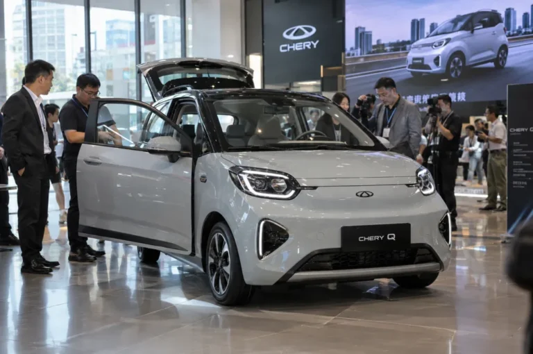 Chery Q Electric Car Debuts as Dealer Network Targets Grow