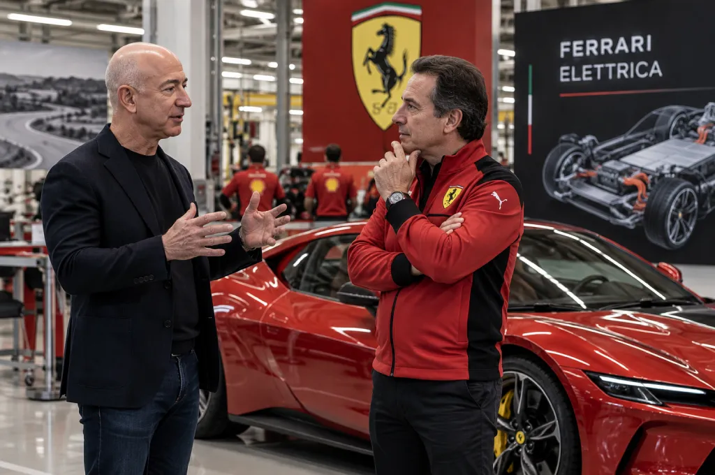 How Jeff Bezos Convinced Maranello to Build the First Ferrari Electric Car