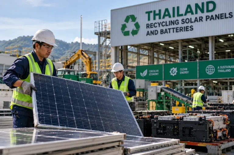Thailand Promotes Industrial Zones for Recycling Solar Panels and Batteries