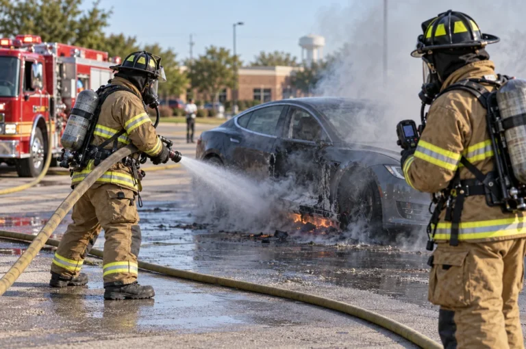 Fort Worth Firefighters Sound Alarm on Electric Vehicle Fire Health Risks
