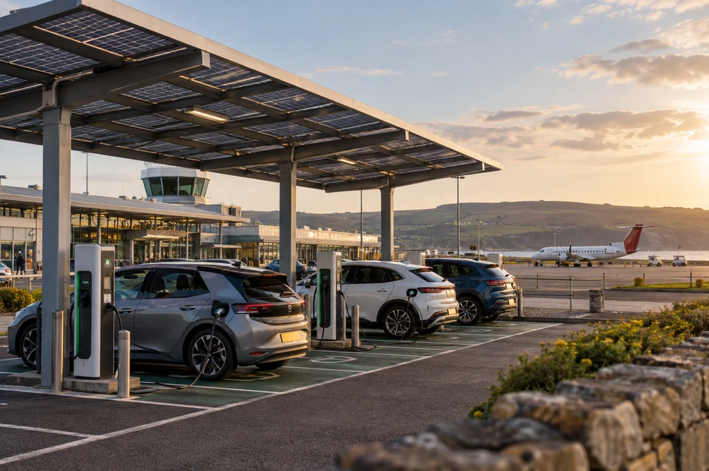 Ronaldsway Airport Solar EV Charging Station and Hub Proves Green Transit Works