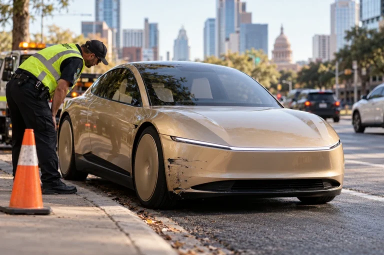 Tesla Cybercab Austin Crash Reignites Fierce EV Lidar Debate